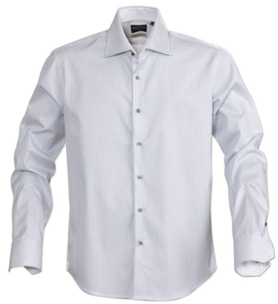 Picture of James Harvest Mens Reno Stripe Shirt 100% Combed Cotton